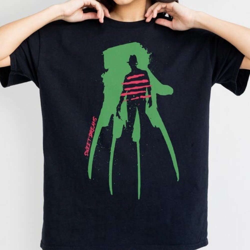 Freddy's Glove T-Shirt, Retro 80s Horror Movie Graphic Tee